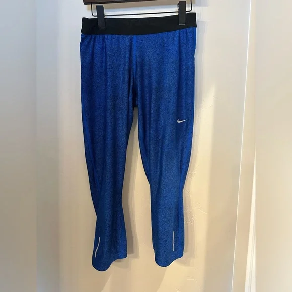 Nike dri-fit crop blue leggings - Picture 1 of 6
